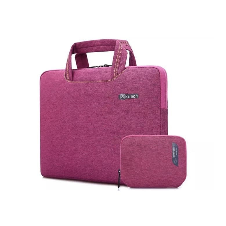 Tas Laptop Softcase oxford Jinjing Hand Strap 14 15 inch - Ungu