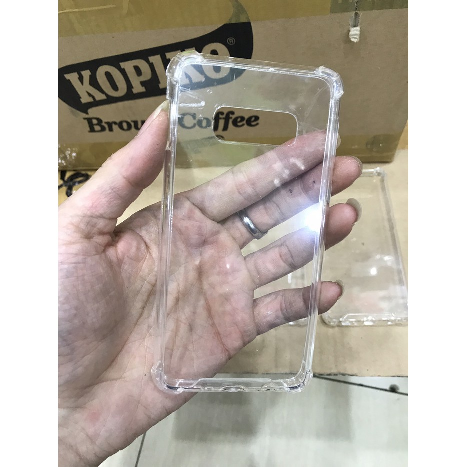 Anti crack acrylic tebal case bening samsung galaxy s10