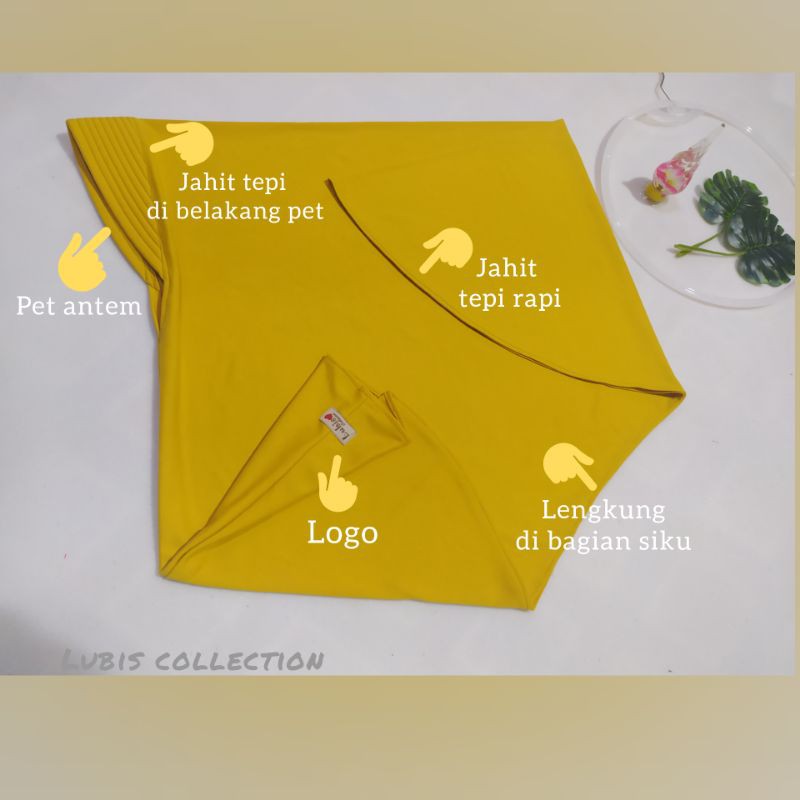 Jilbab kaos antem ukuran Jumbo/ hijab instan/jilbab murah/jilbab gading/ jilbab kediri