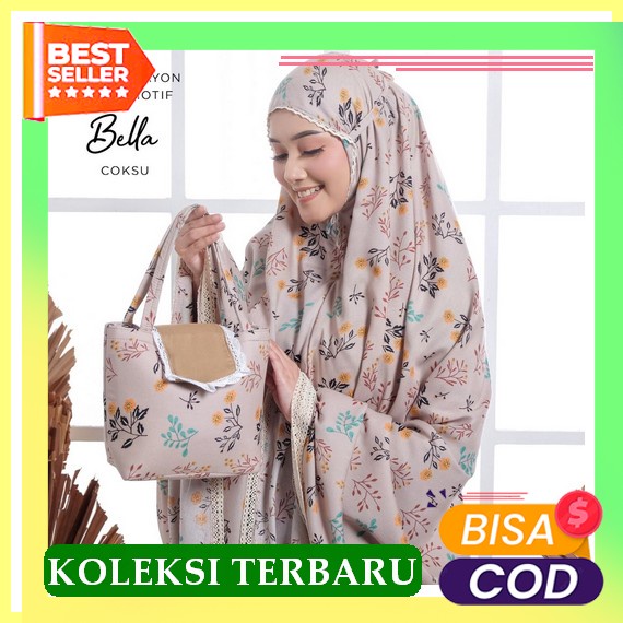 Mukena Mukennah Dewasa Remaja Cantik Mewah Premium Terbaru 2022 Model Kekinian Bahan Halus Adem Nyam