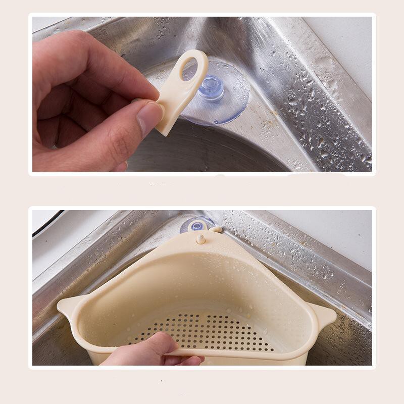 UNNISO - Rak Segitiga Sink /Rak Spons /Kitchen Triangular Sink Strainer Drain