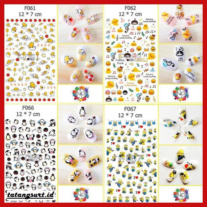 

ANITAWPOTPORC- NAIL STICKER CARTOON MICKEY MOUSE - MY MELODY - GUDETAMA - HELLO KITTY - GUDETAMA