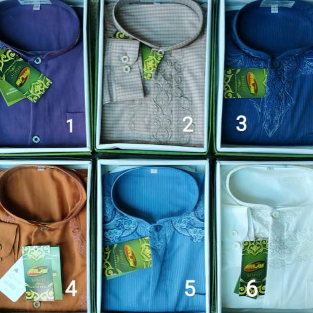 Baju Koko pria Baju Koko Bamus ATLAS  S  Lengan Panjang Murah