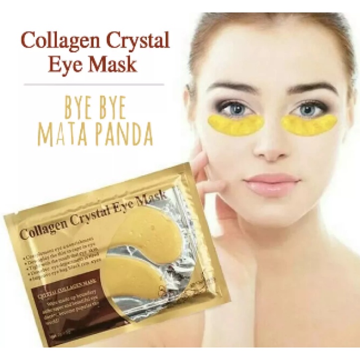 Masker Mata Kolagen Emas - Eye Collagen Mask Gold - Mata Panda Samarkan Lingkaran Bawah Mata