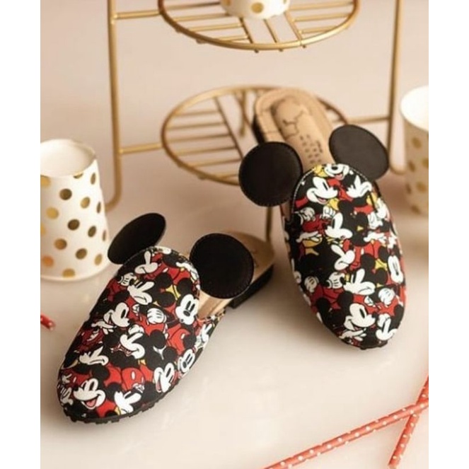 ittaherl slipper round mickey rouge size 40
