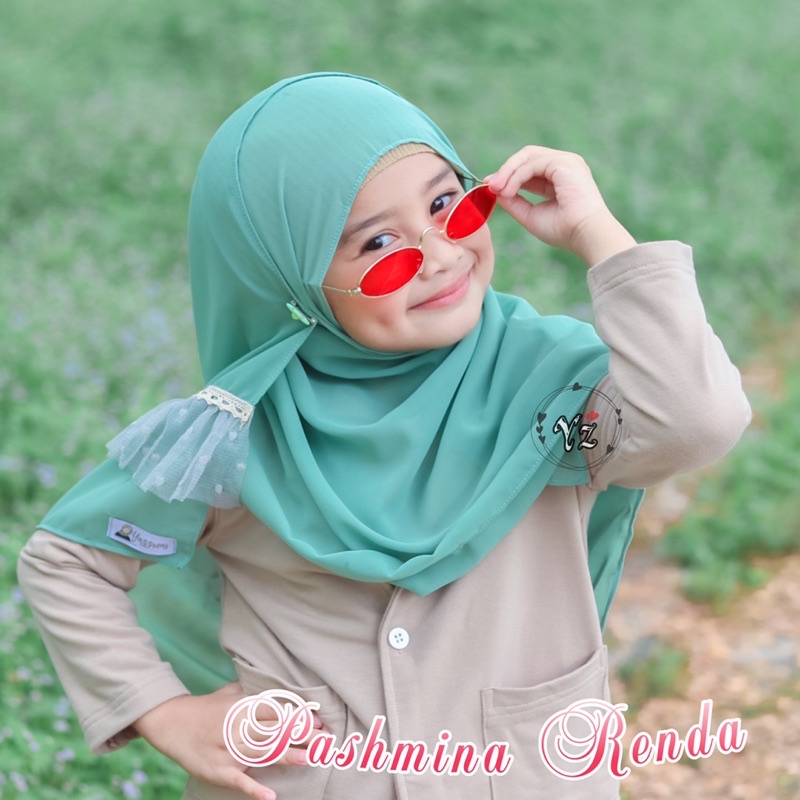 pashmina instan anak renda