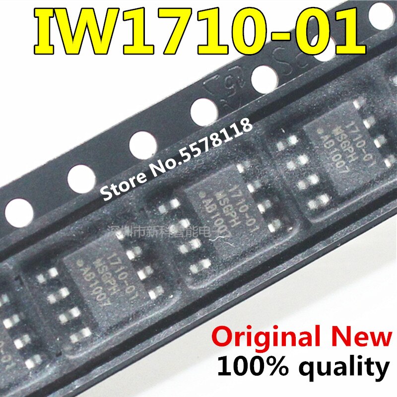 (Ready Stock) 10PCS IC SOP8 IW1710-01 Iw1710Kualitas Terbaik