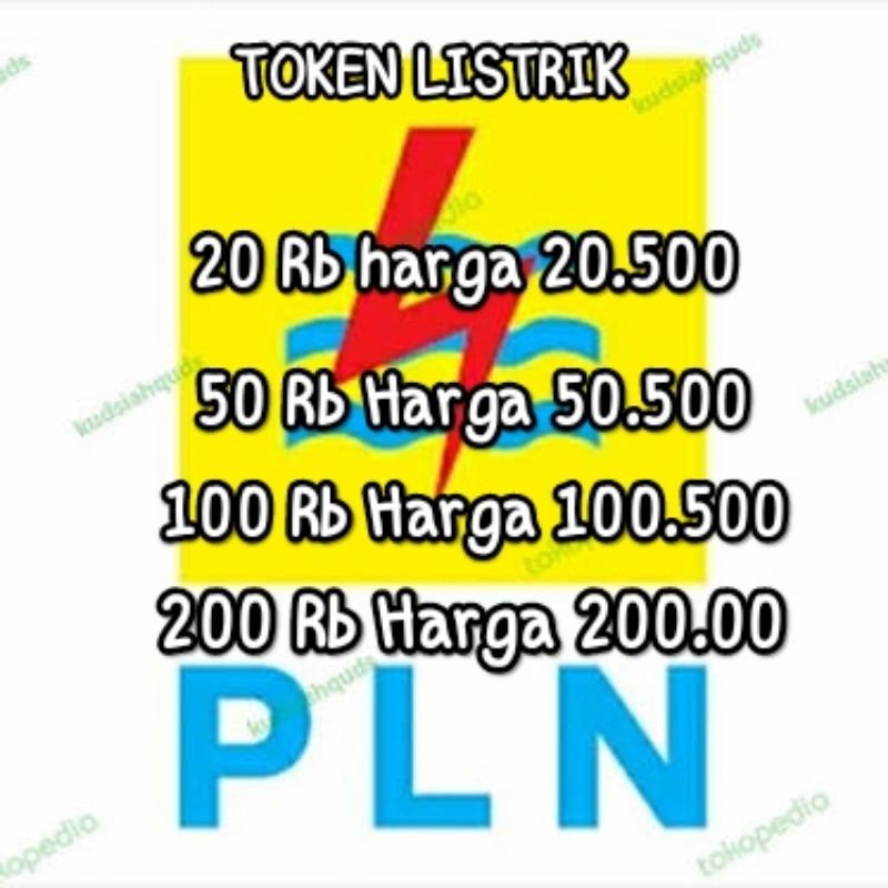 TOKEN LISTRIK 20 RB