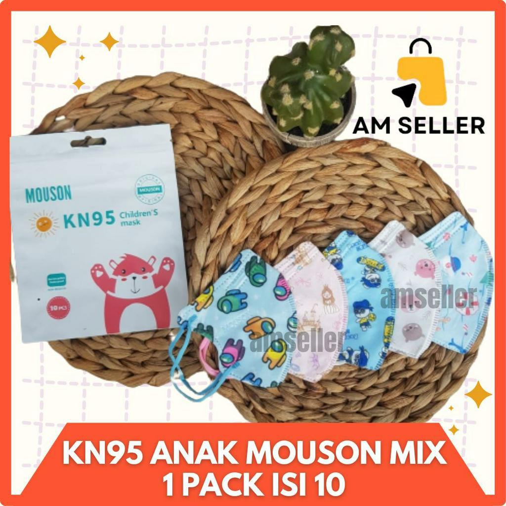 Masker Anak KN95 Pro Mouson Motif Karakter Embos