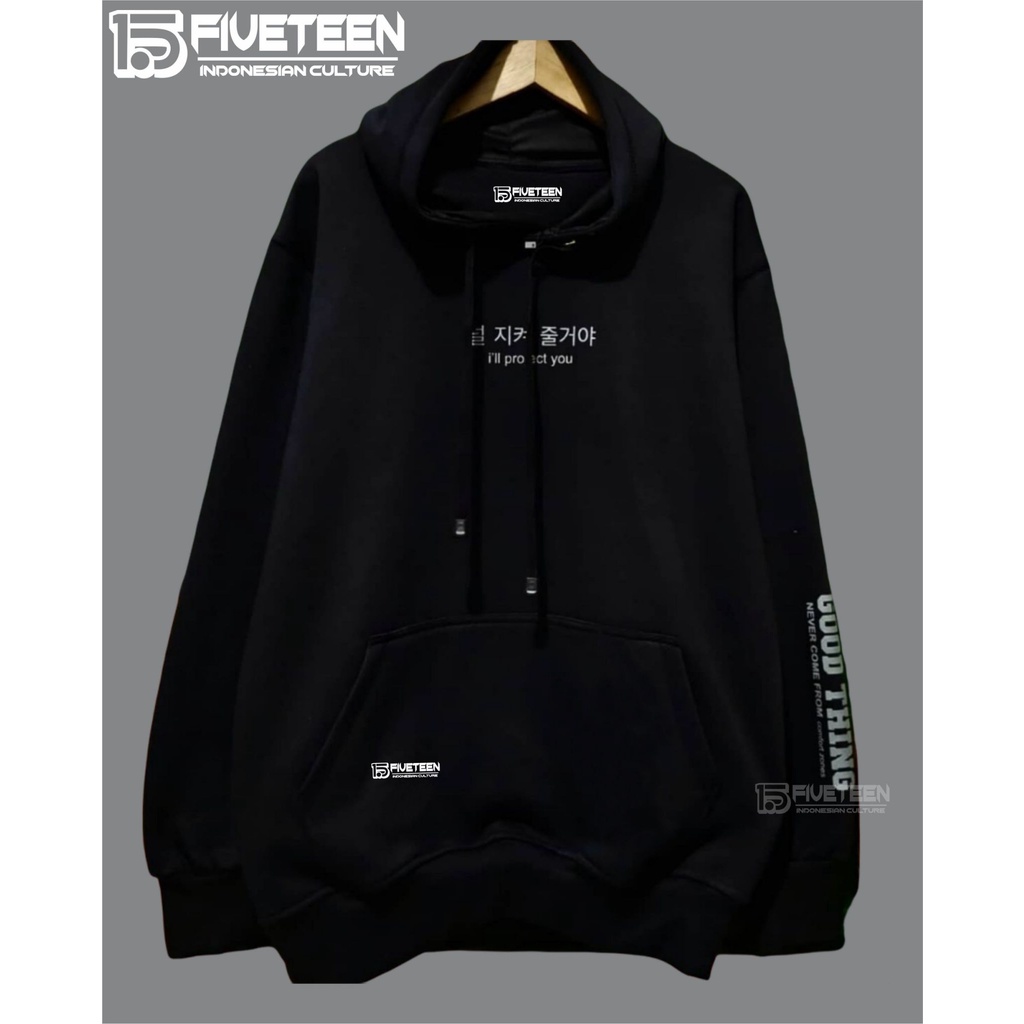 sweter pria distro original bandung 15fifteen warna hitam i'll protect you hudie dewasa pria murah cod zipper bahan premium sweater buat sekolah anak remaja hoodie terbaru 2021 cowok suwiter bahan tebal halus hoodie fifteen sweater fifften