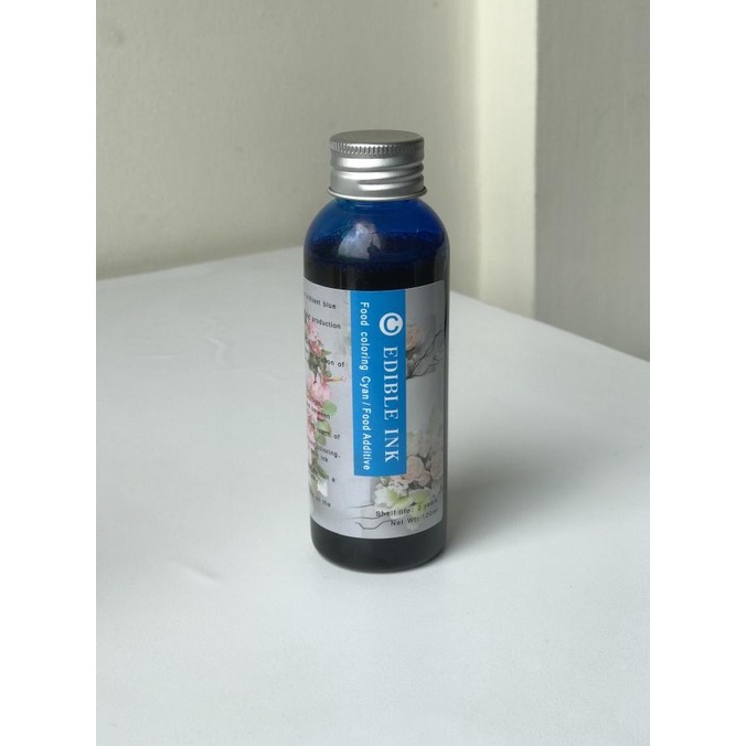 

EDIBLE INK / TINTA EDIBLE / EDIBLE PRINTER / 1 BTL WARNA CYAN 100ml ---NEW---