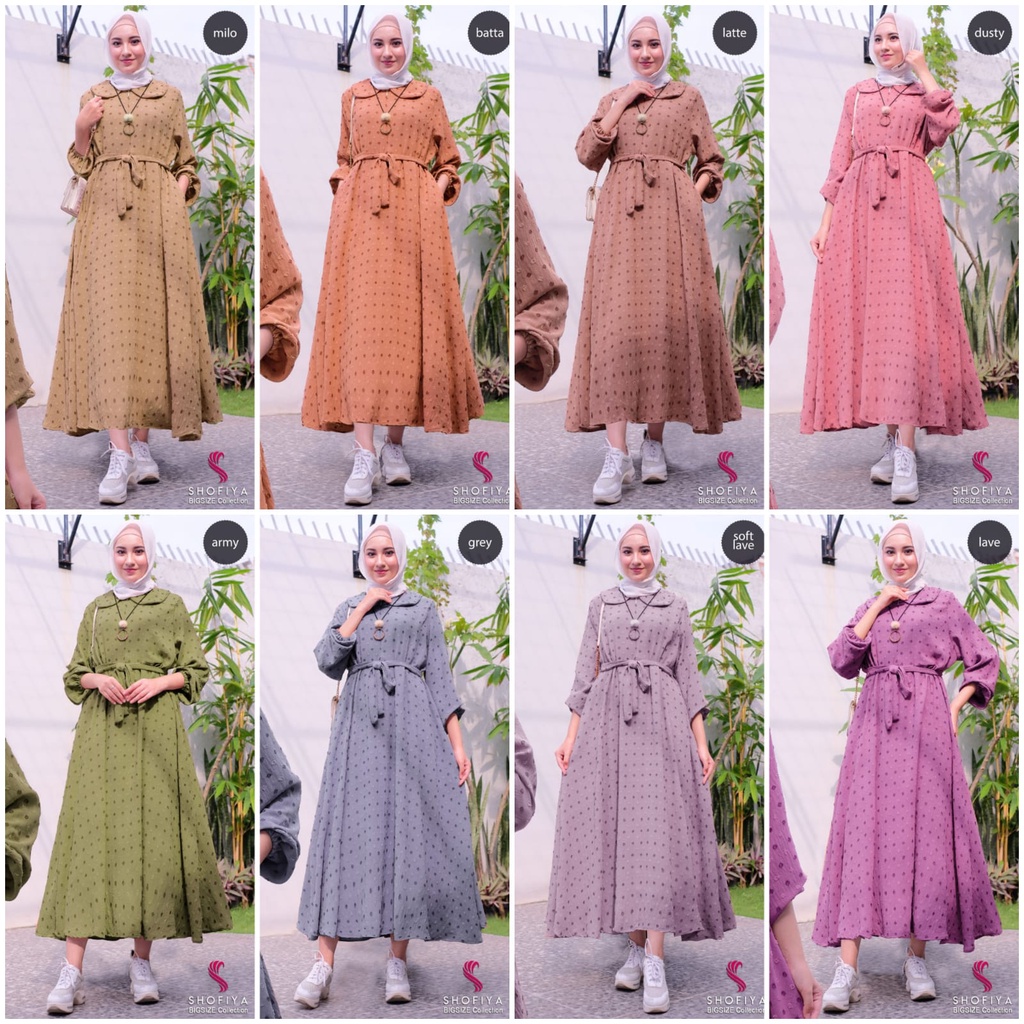 MAUZA #3 DRESS GAMIS MIDI BY SHOFIYA
