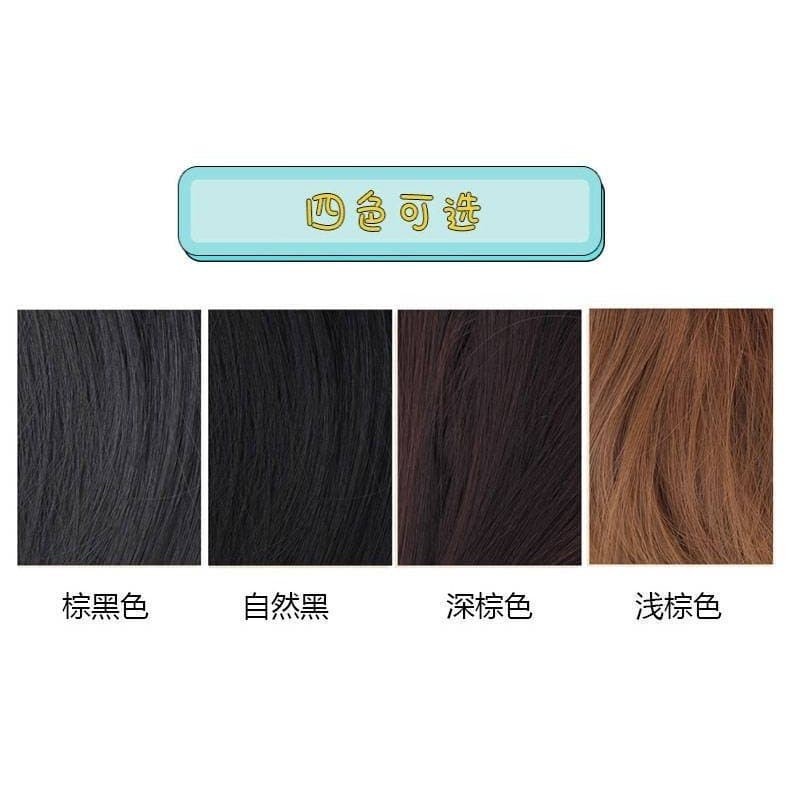 HLU half wig u shape lurus hair clip rambut palsu hair extension - Light Brown