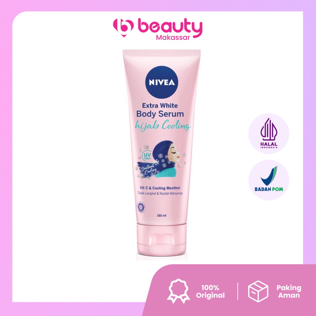 NIVEA Body Care Hijab Whitening Cooling Fresh Body Serum 180ml/ handbody
