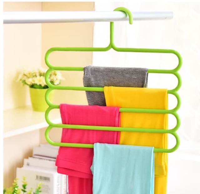 HANGER SUSUN 5 LAUNDRY / GANTUNGAN PLASTIK MULTIFUNGSI SCARF TERMURAH