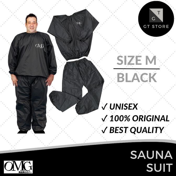 Baju Sauna Pembakar Lemak Jaket Sauna Suit Olahraga Pria Wanita Jumbo