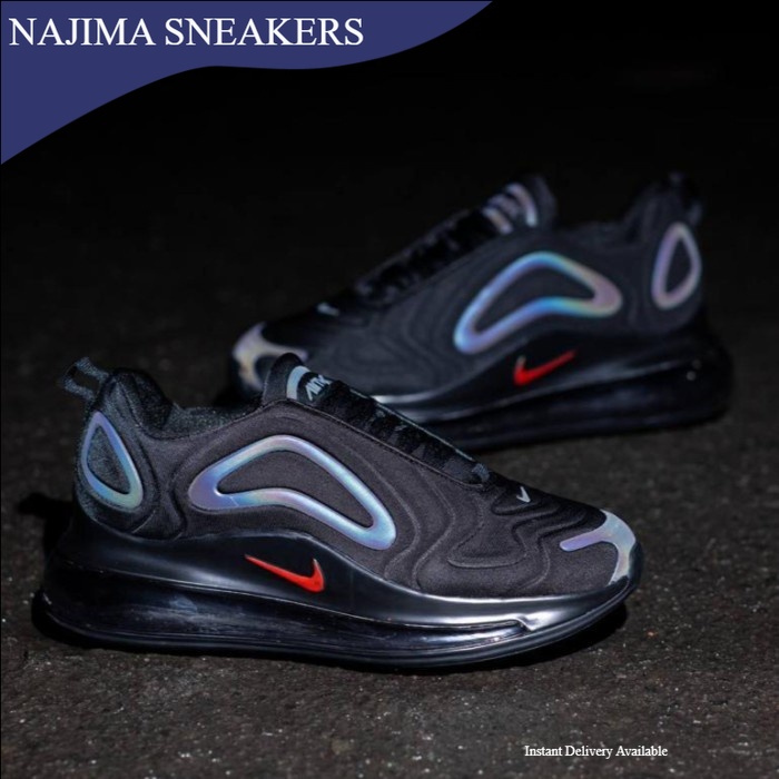 SEPATU NIKE AIR MAX 720 ORIGINAL BLACK REFLECTIVE TERLARIS