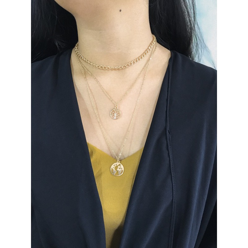 Kalung rantai vintage gold Mesya Necklace