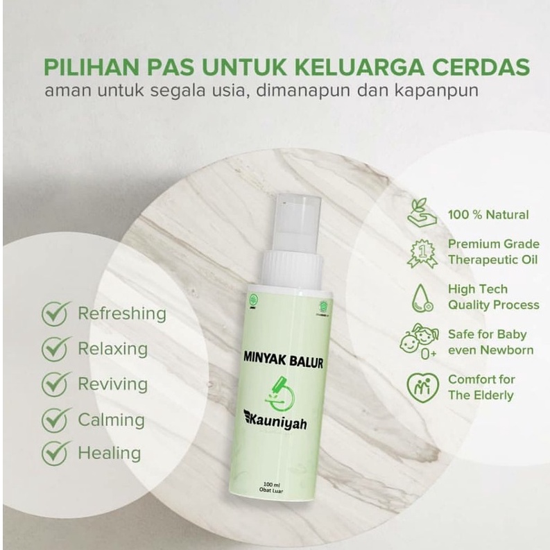 Minyak Balur Herbal Kauniyah Oil Natural Healing - Original Kemasan 100 ML