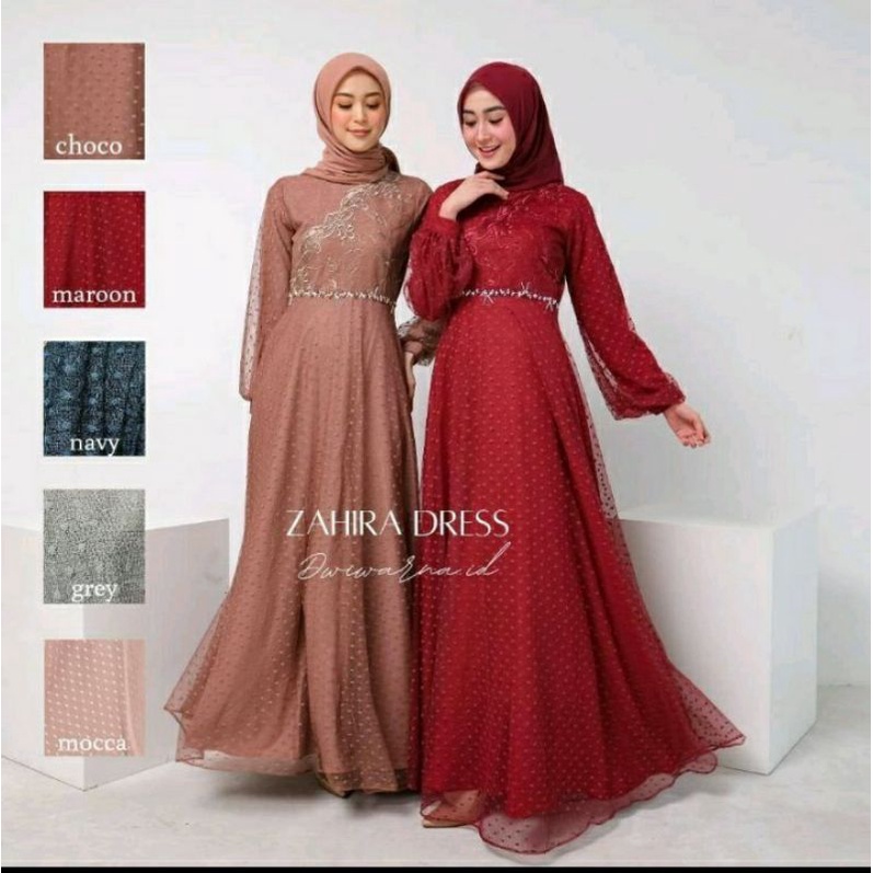 ZAHIRA DRES LEBARAN TERBARU-gaun terbaru -gaun nikahan -gaun wisuda -gaun pesta -gaun terbaru- gaun 