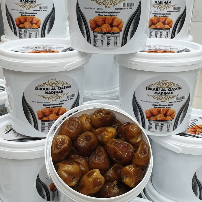 

KURMA SUKARI AL QASSEM KEMASAN TIMBA 850 GR