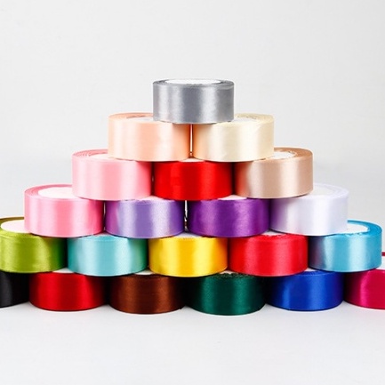 Import Satin Ribbon 4 CM / Pita Satin / Ribbon / Pita Import / Pita Bunga / Pita Kado / Pita Chiffon / Pita Termurah / Flower Ribbon / Florist Ribbon / Pita / Pita Grosir / Pita Besar Kecil Medium / Satin / OPP / Pita Tarik / Florist supply