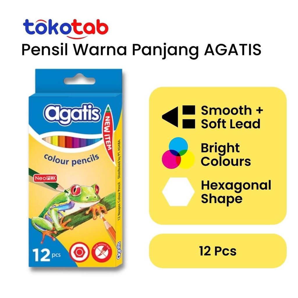 

Tokotab - Pensil Warna AGATIS isi 12 Panjang