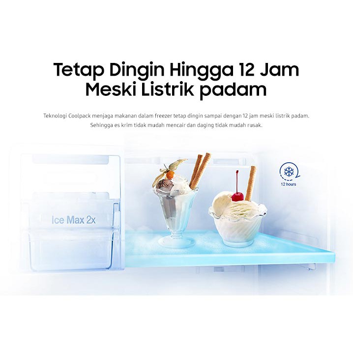 SAMSUNG Kulkas 2 Pintu [440 L] RT43K6231S8/SE Elegant Inox - Silver-4