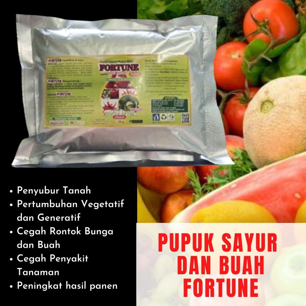 Pupuk Buah dan Sayur FORTUNE, Pupuk Booster Buah dan Sayur, Pupuk Sayur dan Buah Organik