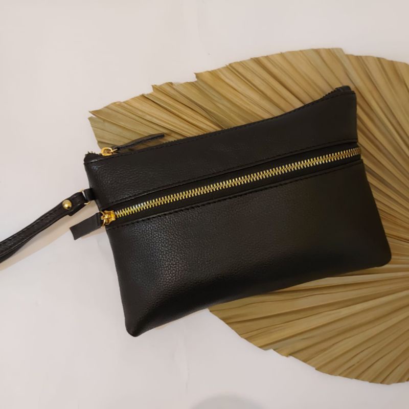 Dompet Pouch Kulit Sapi Asli Leather Original Garut Sukaregang Series Minimalis