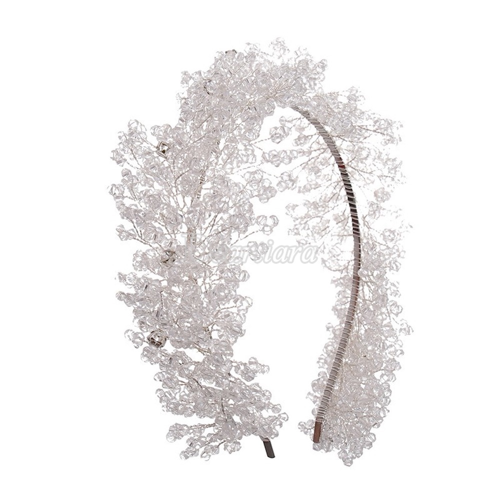 Bridal Headwear Luxury Handmade Crystal Headband Head Buckle Hair Accessories