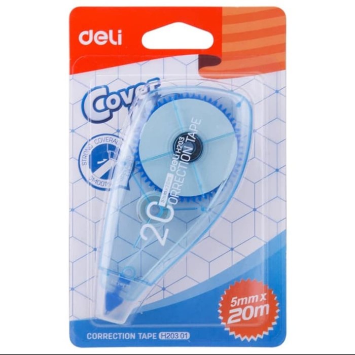 

Bergaransi Tip X Deli 20M Correction Tape Eh20301 Tip-Ex 5Mm Tipex 20 M H203 01 Hot Sale