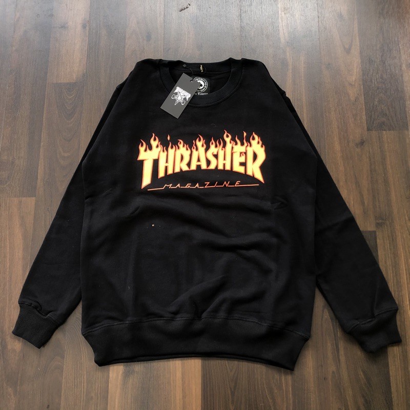 SWEATER ROUGHNECK BASIS CREWNEK PRIA WANITA TERBARU BLACK EDITION / SWEATER ROUGNEK