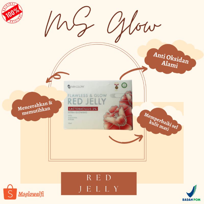 Red jelly MS glow free JJ glow Mini