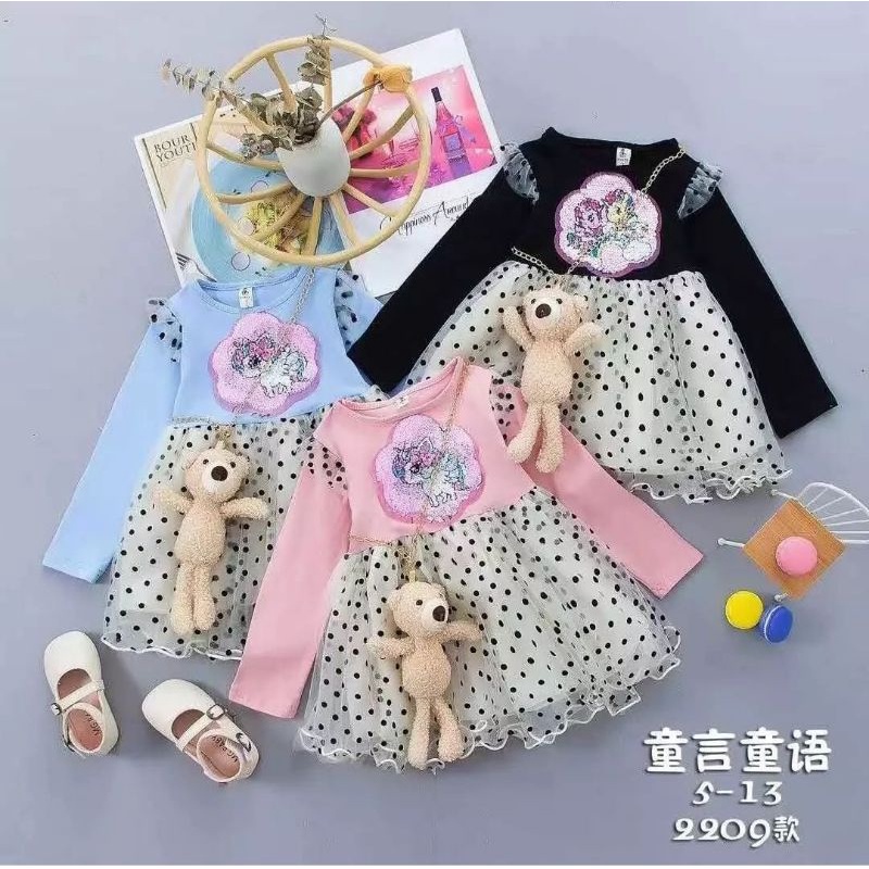 Dress Anak Import Premium tanpa Boneka