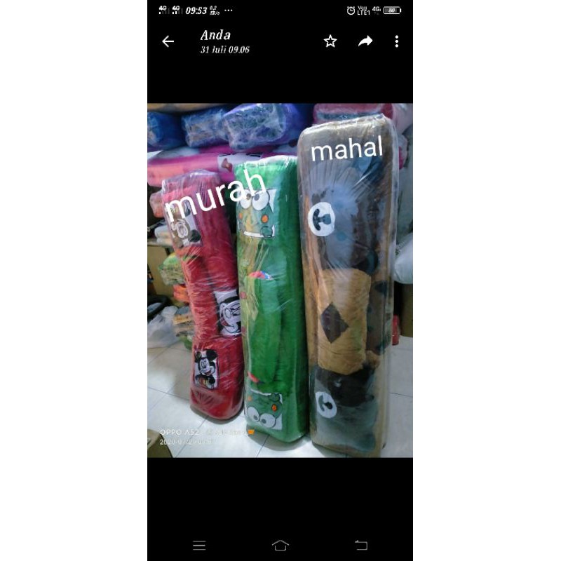 surpet bantal karakter