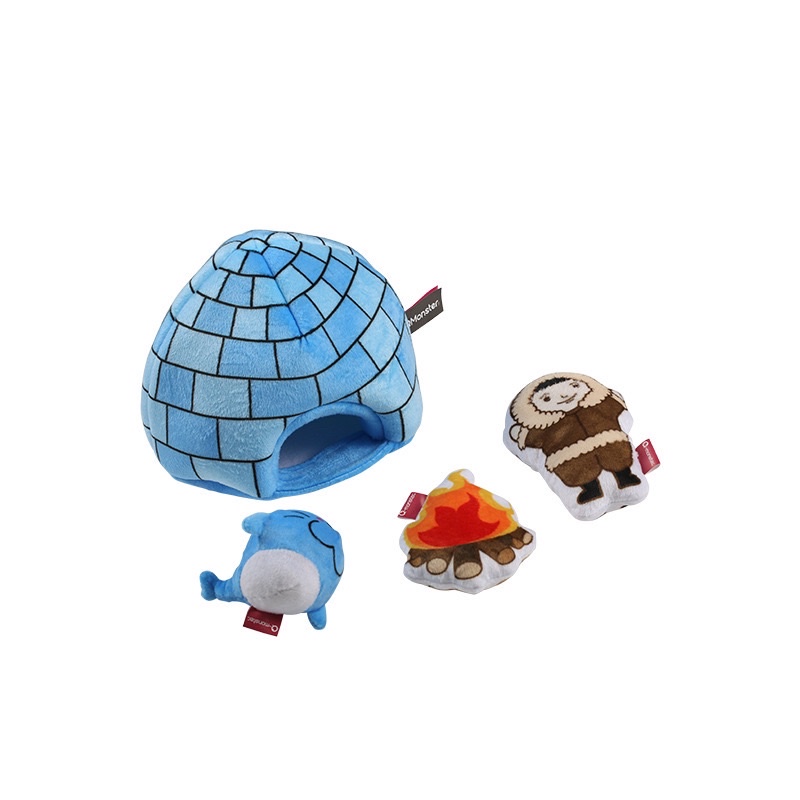 Igloo House : hide and seek dog toy (mainan anjing)