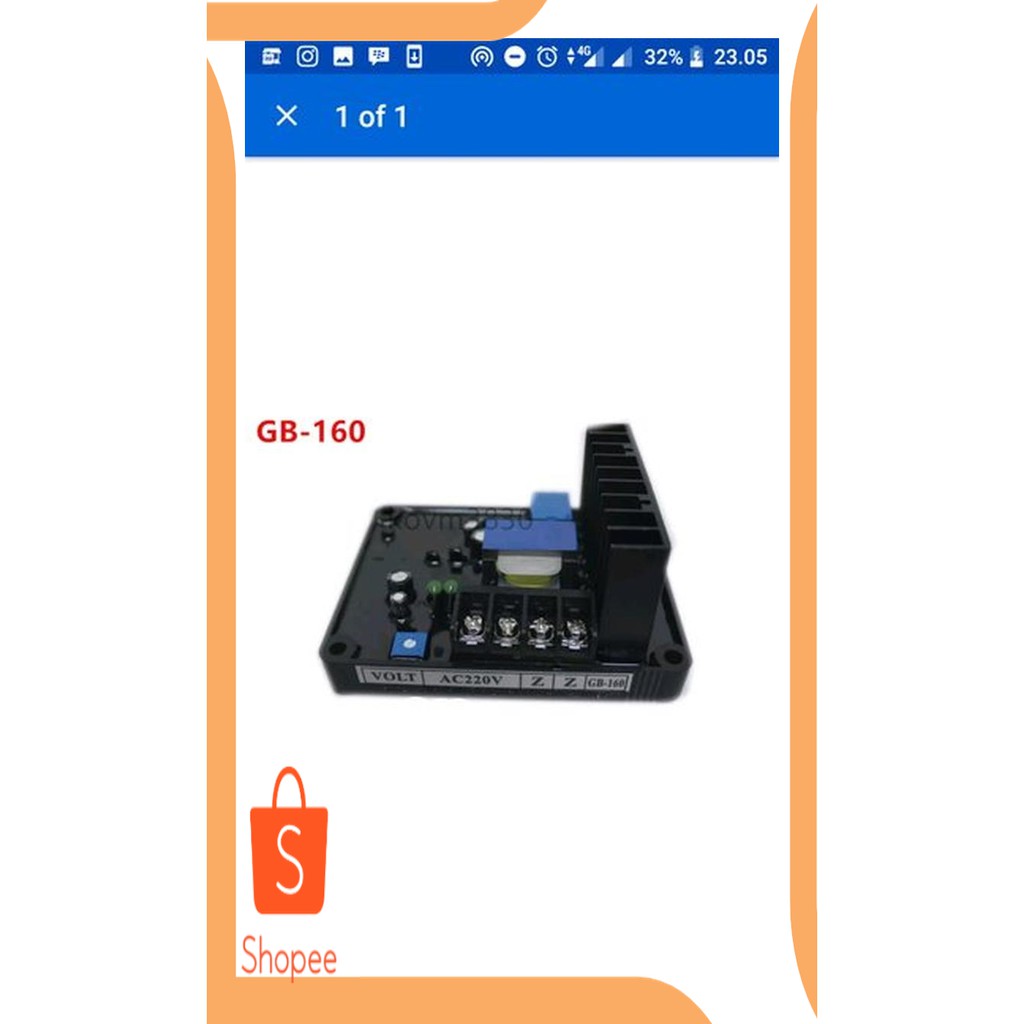 Unik accessories AVR GB160 brostel 1 phase dinamo Dongfeng RRT STC 20DEZ Limited