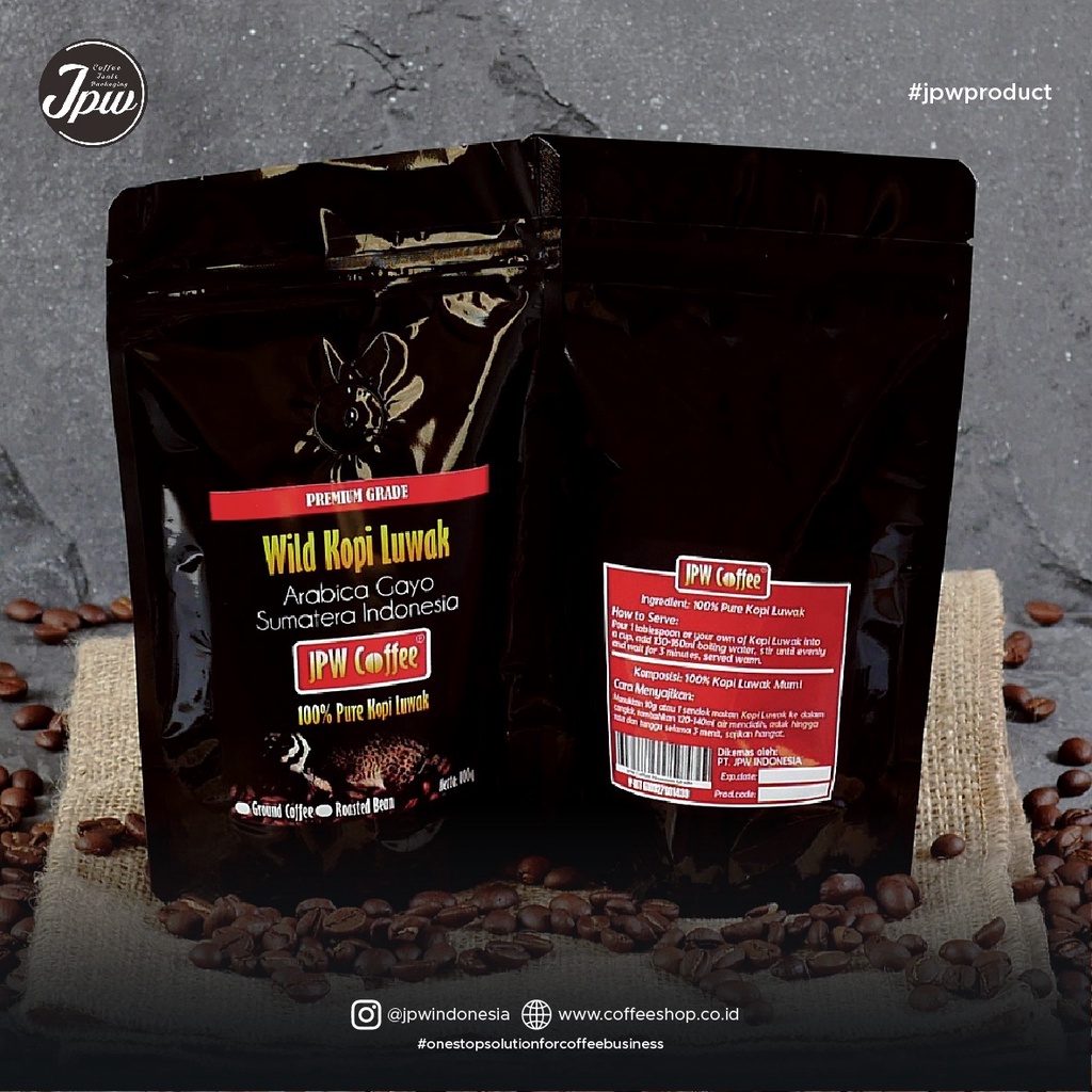 

1 Kg Luwak Premium Grade JPW Coffee Arabica - Specialty Grade Coffee