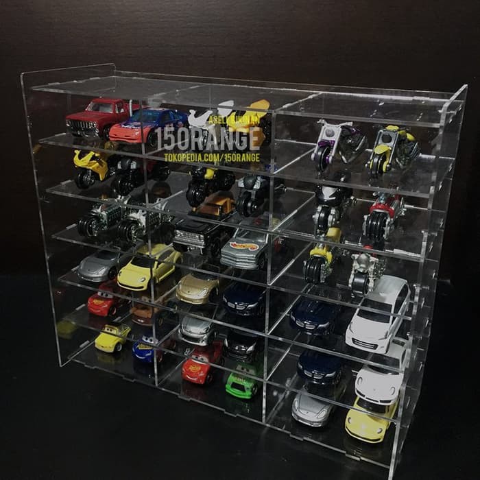 Rak Display Diecast - Diecast Organizer - Rak Diecast Hotwheels Rak Diecast Hotwheels Tomica Bahan