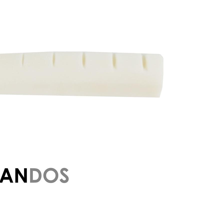 ✱ Nut + Saddle Bridge + Pin (6 pcs) Tulang Sapi Gitar Akustik PUTIH ✷