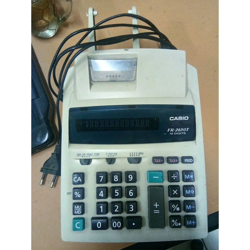 

mesin kalkulator Casio FR-2650T second mulus siap pakai