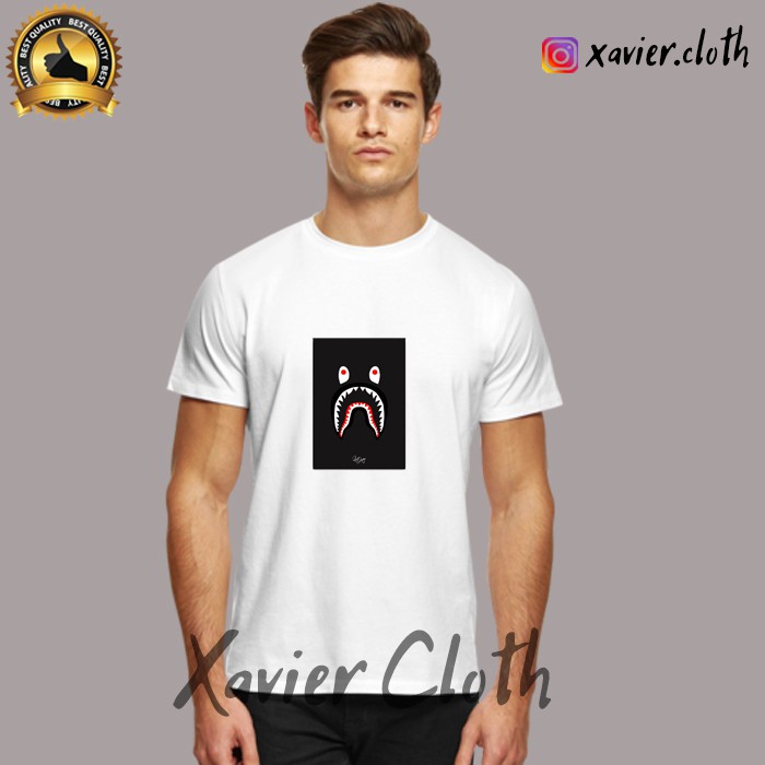Premium Kaos Baju Tshirt Bape shark - Tshirt Bape - Bape Hiu - Custom Kaos - Best Quality