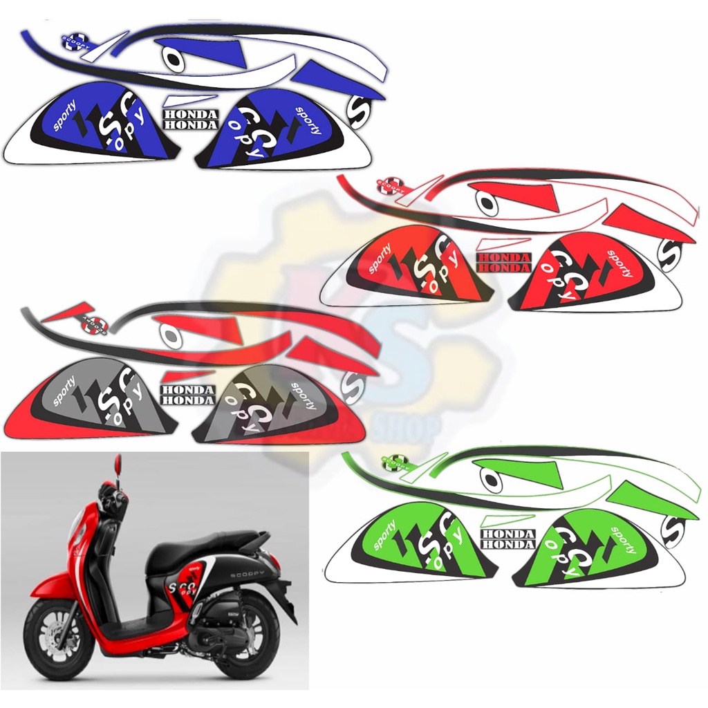sticker variasi motor scoopy terbaru 2021