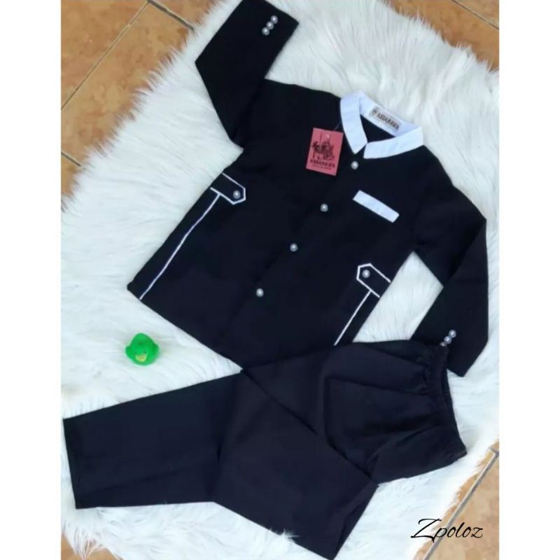 Setelan Baju Koko Jasko Anak Laki-Laki Umur 3-13 Tahun