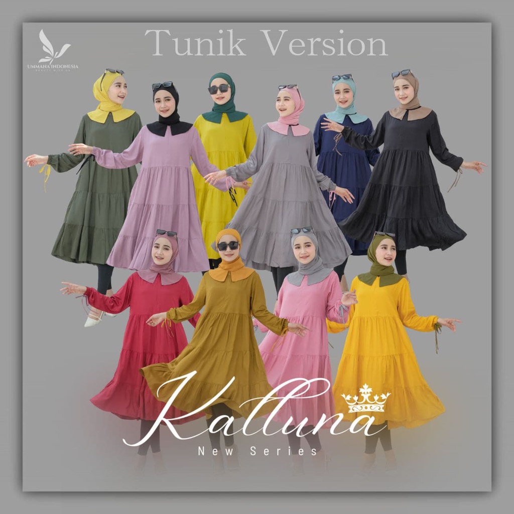 Tunik Set Pashmina KALLUNA original by UMMANA INDONESIA