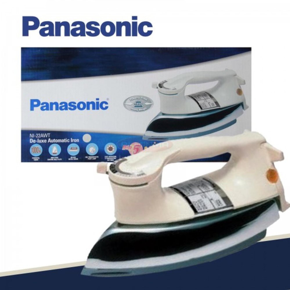 PANASONIC De-luxe Automatic Iron  Setrika NI-22AWT Poweful Press Heavy Weight