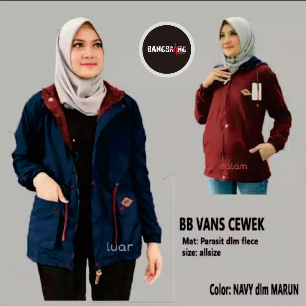 JAKET PARKA WANITA BOLAK BALIK JAKET WANITA PARKA BB MURAH JAKET PARKA CEWEK JAKET PARASUT WANITA-5