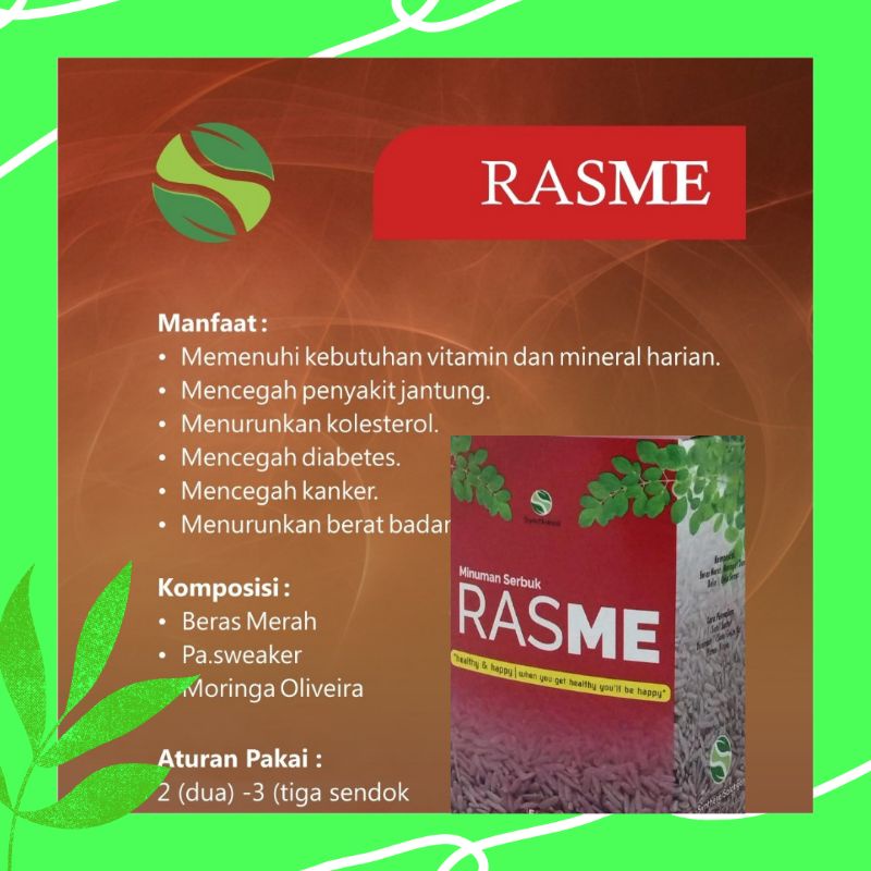 

RASME CEREAL BERAS MERAH MORINGA SYNTHESA HERBA