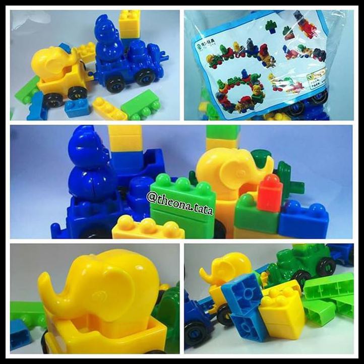 Best Seller Mainan Bricks Lego Blocks Yaohui Toys Model Lego Kereta Animal